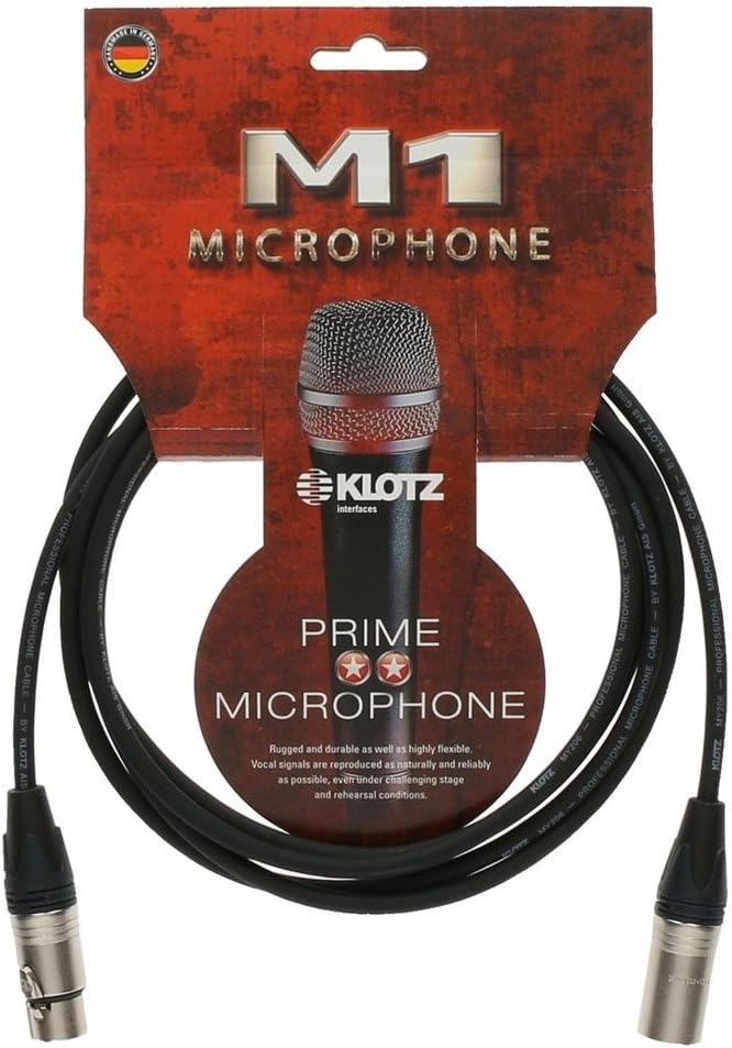 Klotz M1FM1 N0300 – Kabel-Mikrofon, 3 m lang