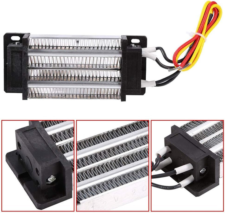 PTC-Heizelement, 200W DC 12V Isoliertes PTC-Keramik-Luftheizgerät, PTC-Heizung, Elektrisch isolierte