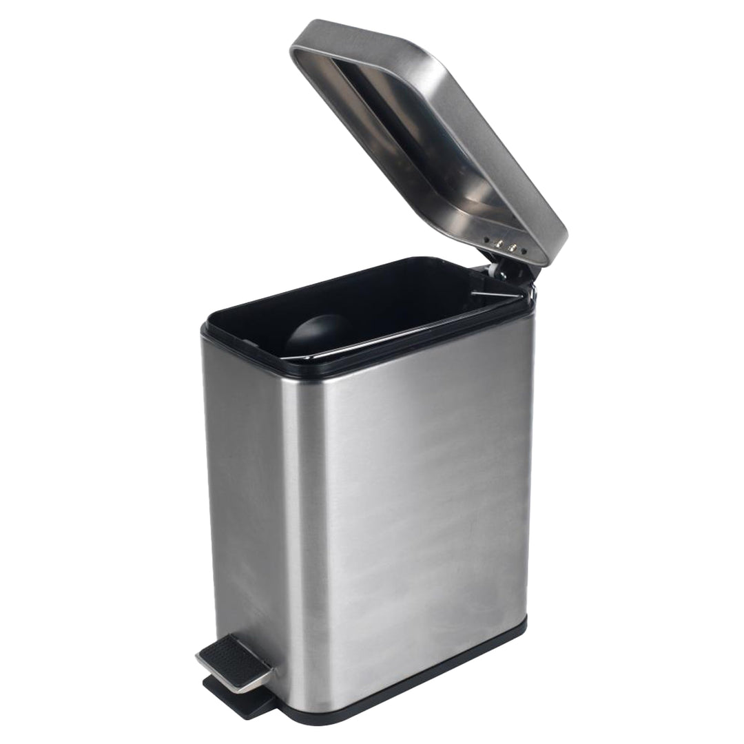 Beldray LA041173SS Treteimer für Badezimmer – Abfalleimer mit rechteckigem Soft-Close-Deckel, Küchen