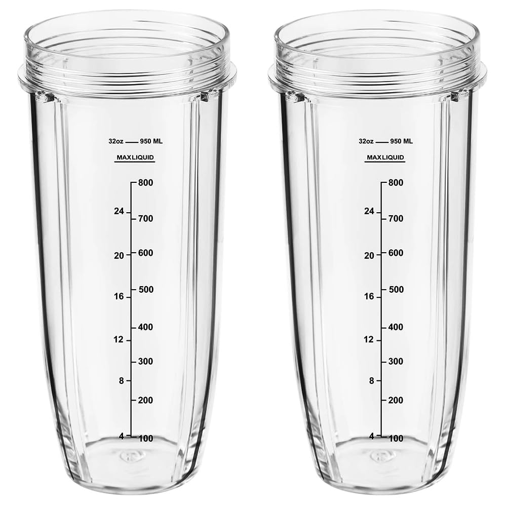 950ml Cup Becher Ersatzteile kompatibel mit Ninja Auto iQ Küchenmaschine CB350EU BN800EU BN750EU BN4