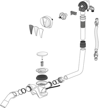 Sanit Swing Plus Wannenablaufgarnitur mit Zulauffunktion