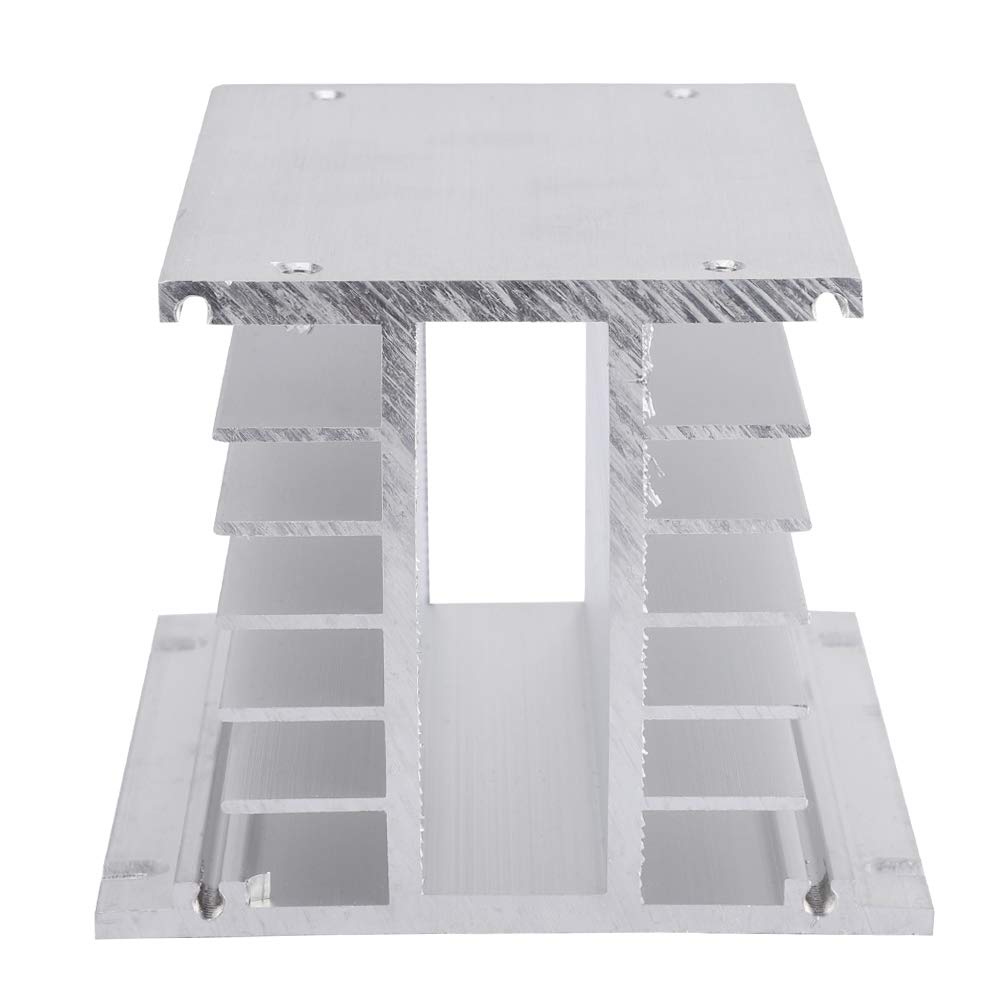 3-Phasen-Kühlkörper Aluminium, SSR-Kühlkörper Dreiphasen-Halbleiterrelais-Kühlkörper für DIN-Install