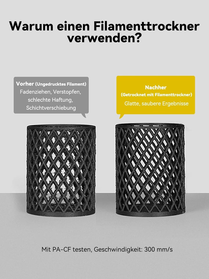 Creality Offizieller Space PI Filament Trockner, 3D-Drucker Dryer Box mit 360° Heizung, Upgraded Fil