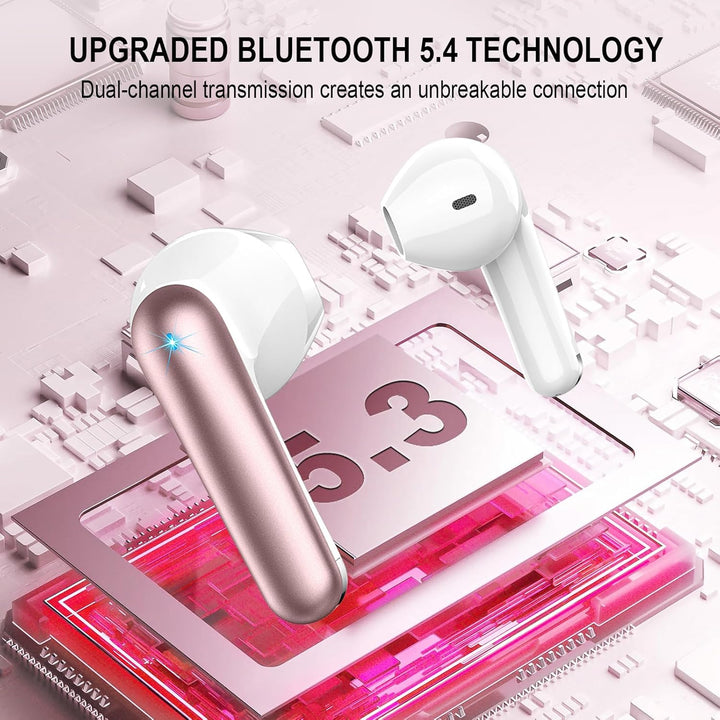 Nerunsa Bluetooth Kopfhörer, 50 Std Spielzeit Kabellose Kopfhörer, Kopfhörer Kabellos Bluetooth 5.4