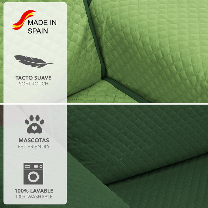 Martina Home Gesteppter Sofabezug, 3 Plazas 150 cm ancho