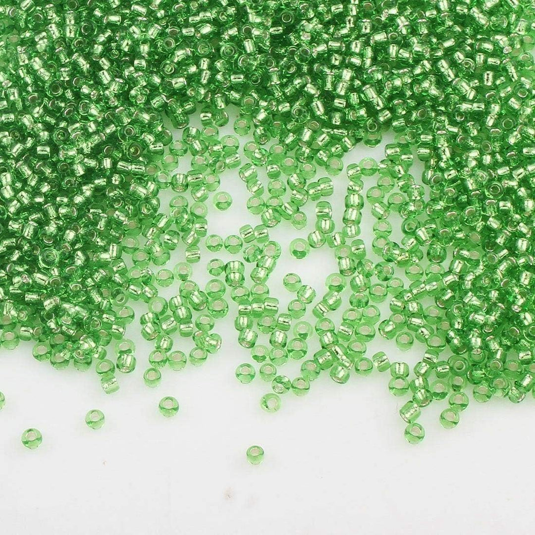 4,5 Kilo Rocailles Perlen Silbereinzug Set 2mm 10 farben 11/0 Glasperlen Grosshandel Perlenset, POST