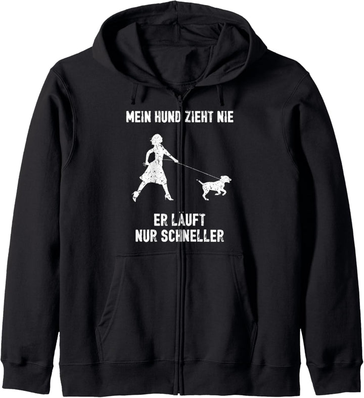 Hund Zieht Nie I Geschenk für Mädels Mädchen Frauchen girly Kapuzenjacke