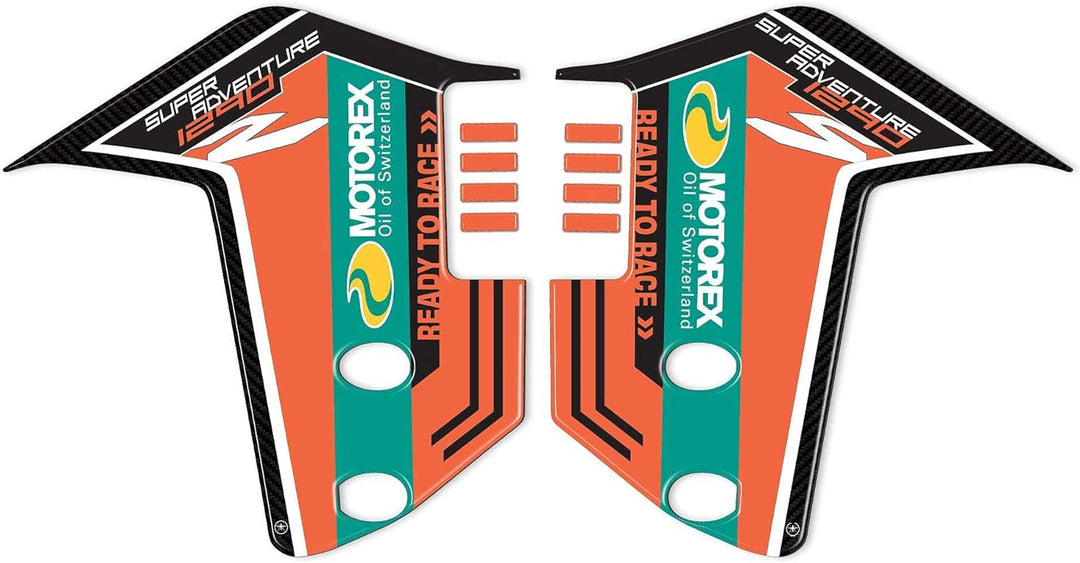labelbike - 3D Aufkleber für Motorrad-Slider Protectors kompatibel mit KTM 1290 Super Adventure S 20