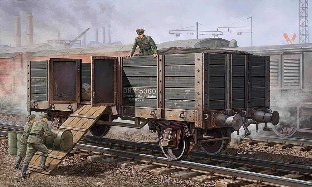 Trumpeter 01517 Modellbausatz German Railway Gondola