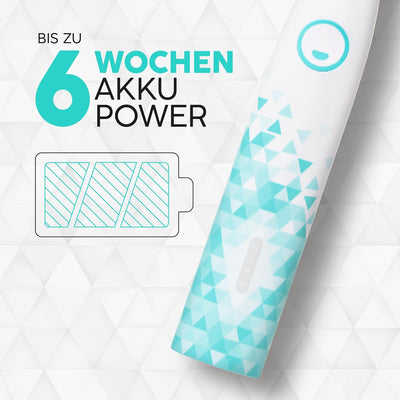 happybrush® Elektrische Schall-Zahnbürste Eco VIBE 3 - Nachhaltige Zahnbürste mit 6 Wochen Power-Akk