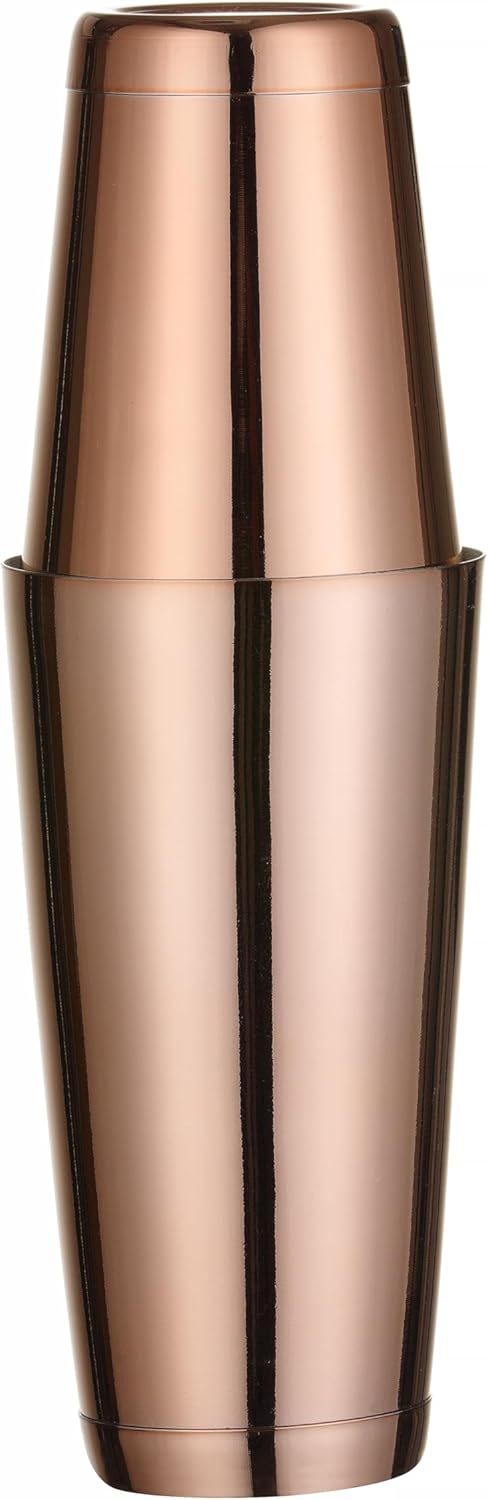 HENDI Cocktail Set, BarUp, 5-teilig: Boston Cocktail Shaker 500/800ml, Hawthorne Cocktailsieb, Stöss
