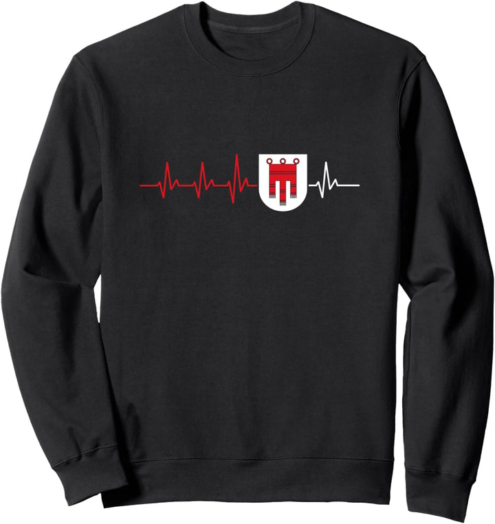 Vorarlberg Flagge Wappen Fahne Vorarlberger Herzschlag Sweatshirt