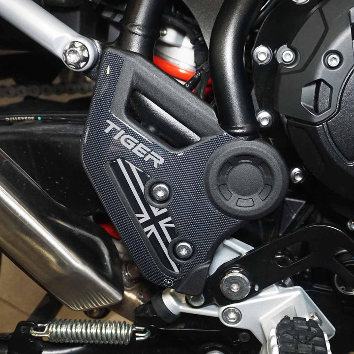 LABELBIKE 3D Motorrad Einstiegsleistenaufkleber kompatibel mit Triumph | Tiger 900-850, Türschweller