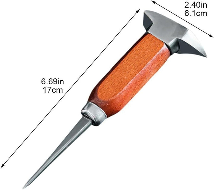 Muteitt Eispickel, Eispickel Aus Edelstahl Zum Brechen Von EIS, Eismeissel Holzgriff, Eispickel Für