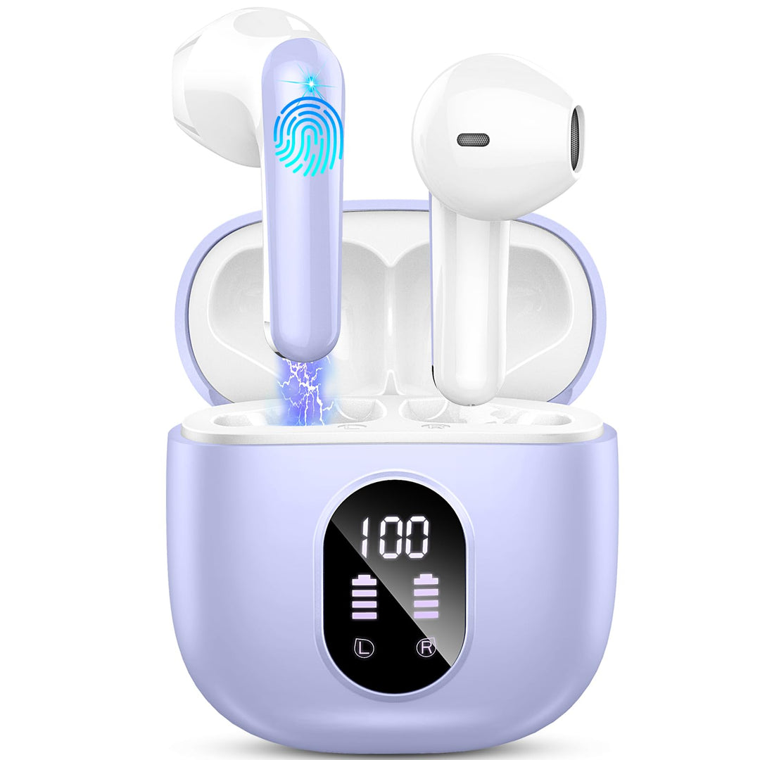 Bluetooth Kopfhörer, Kopfhörer Kabellos Bluetooth 5.3 In Ear kopfhörer bluetooth mit 4 Mic, 50H Kabe