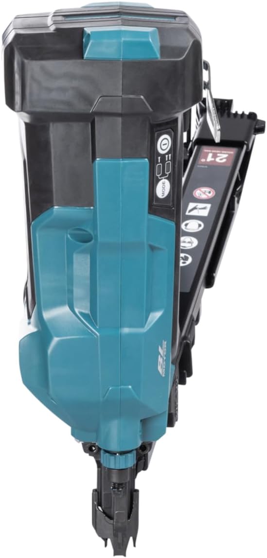 Makita DBN901RTE Bürstenloser Rahmennagler, 18 V, Li-Ion, LXT, komplett mit 2 x 5,0 Ah Akkus und Lad
