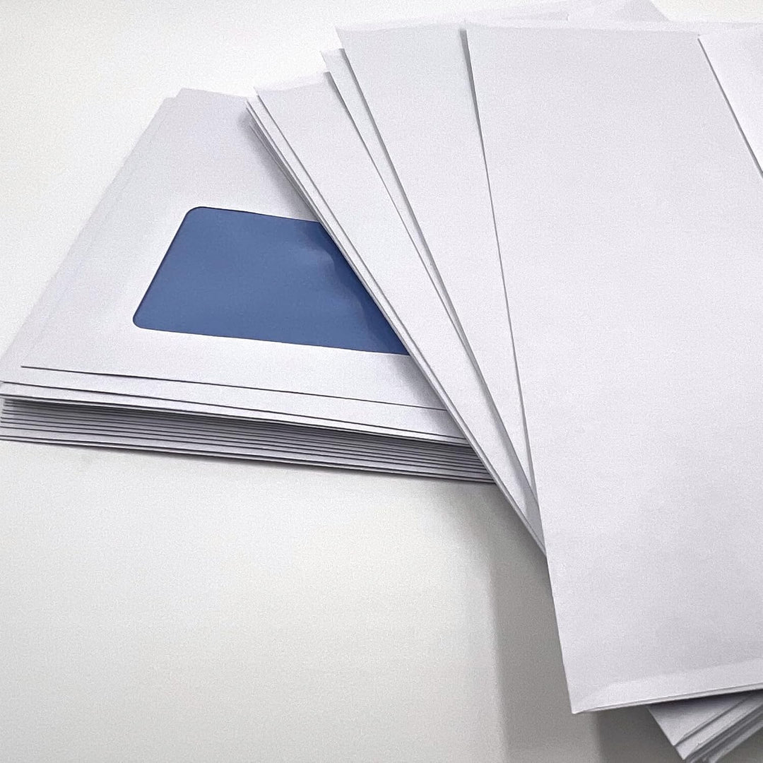 umschlag-discount - Briefumschläge DIN lang mit Fenster für Laserdrucker geeignet (250 Stück), selbs