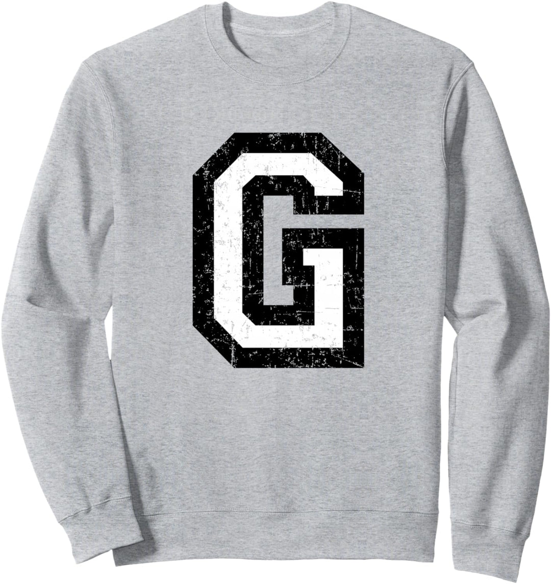 Buchstabe G (Vintage Schwarz-Weiss) Sweatshirt