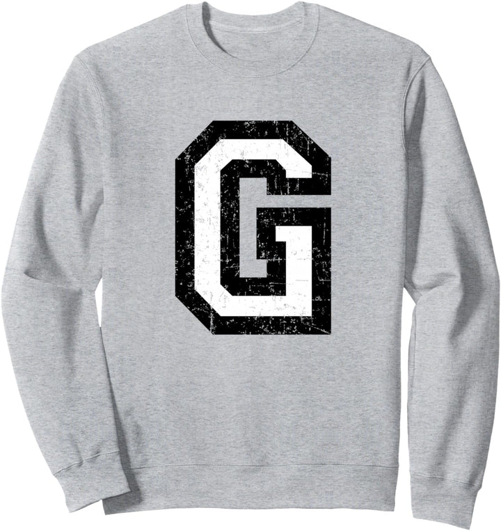 Buchstabe G (Vintage Schwarz-Weiss) Sweatshirt