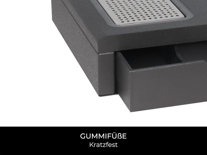 Corby Kensington Compact Drawer Willkommenstablett in Schwarz