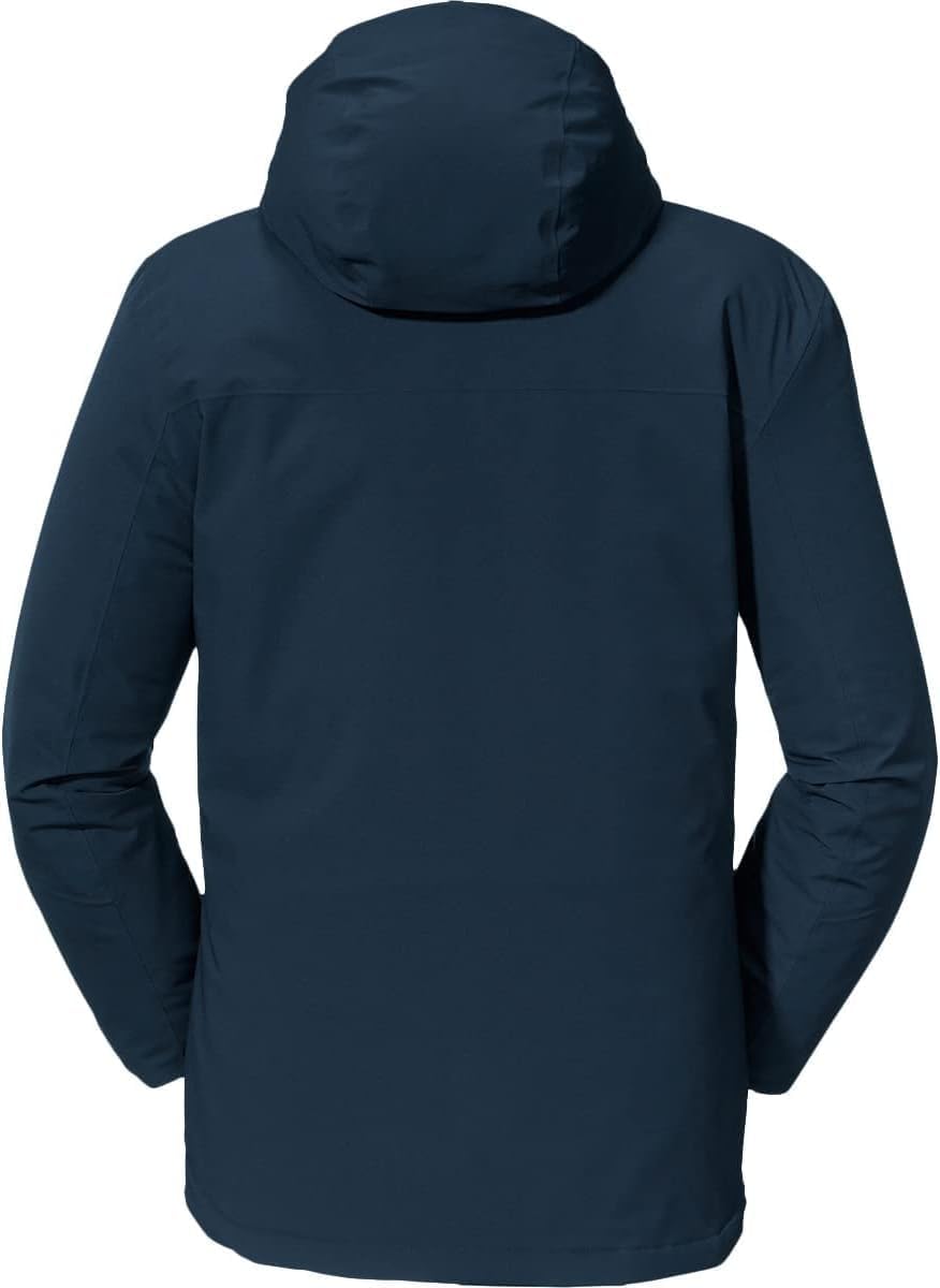 Schöffel Herren Insulated Jacket Bastianisee M, funktionale Winterjacke mit abnehmbarer Kapuze, wass