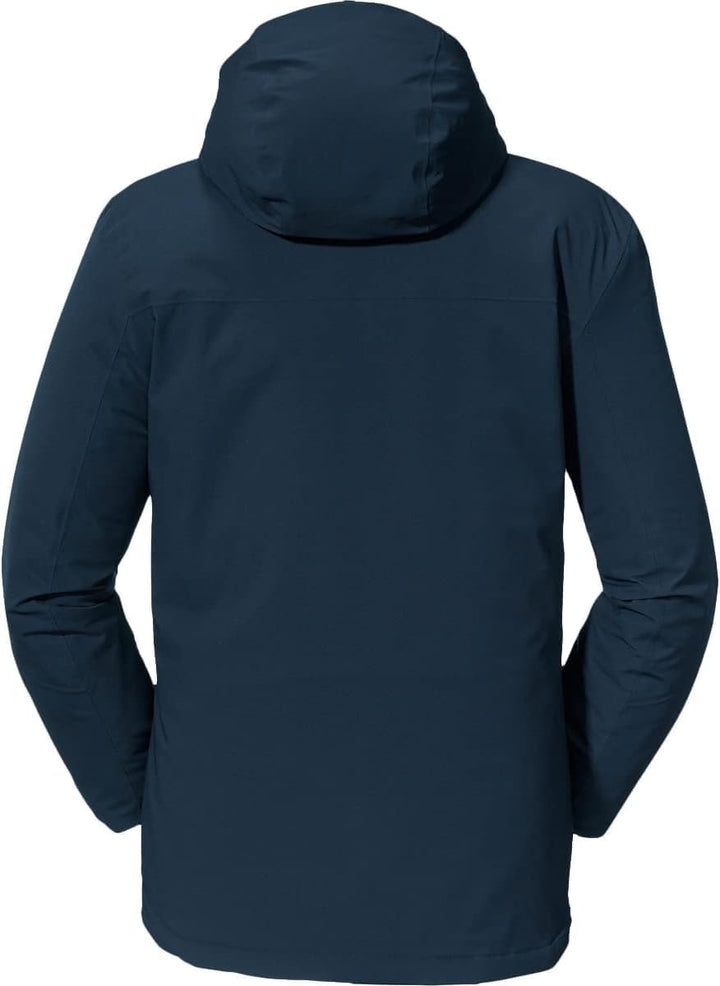 Schöffel Herren Insulated Jacket Bastianisee M, funktionale Winterjacke mit abnehmbarer Kapuze, wass