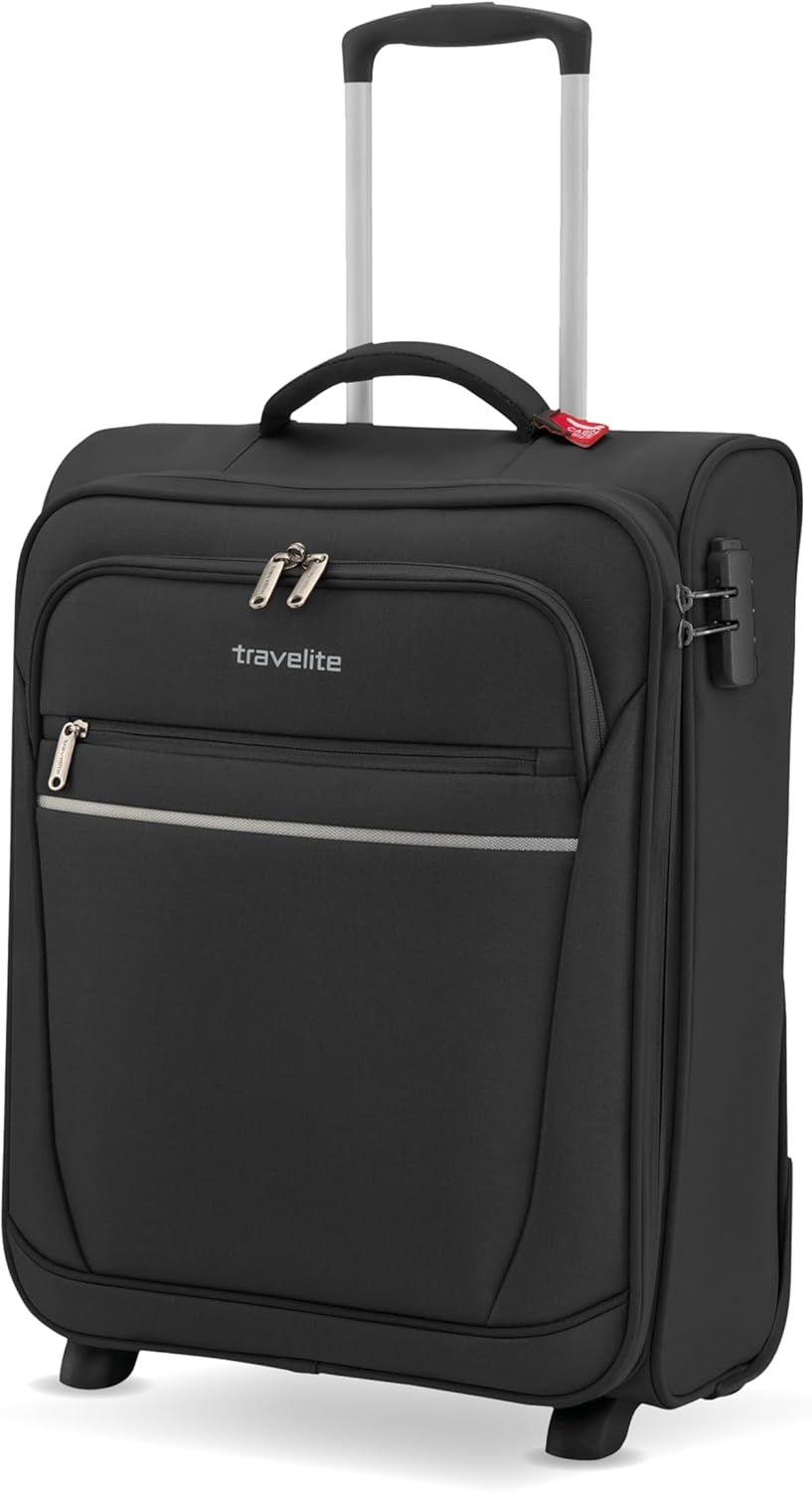 travelite 2 Rad Handgepäck Koffer mit Schloss erfüllt IATA Bordgepäck Mass, Gepäck Serie CABIN: Komp