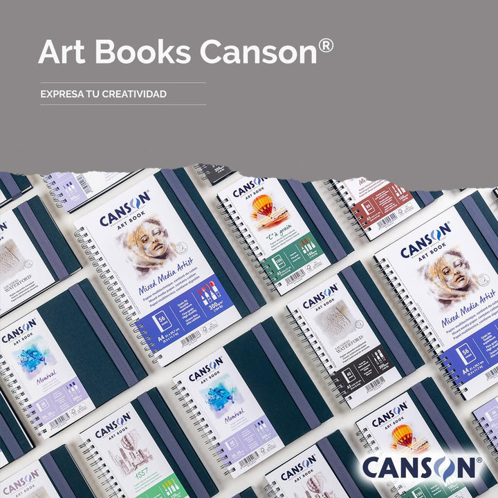 CANSON Professionelles Kunstbuch, feinkörniges Aquarellpapier, Saunders Waterford-Papier, 300 g/m²,