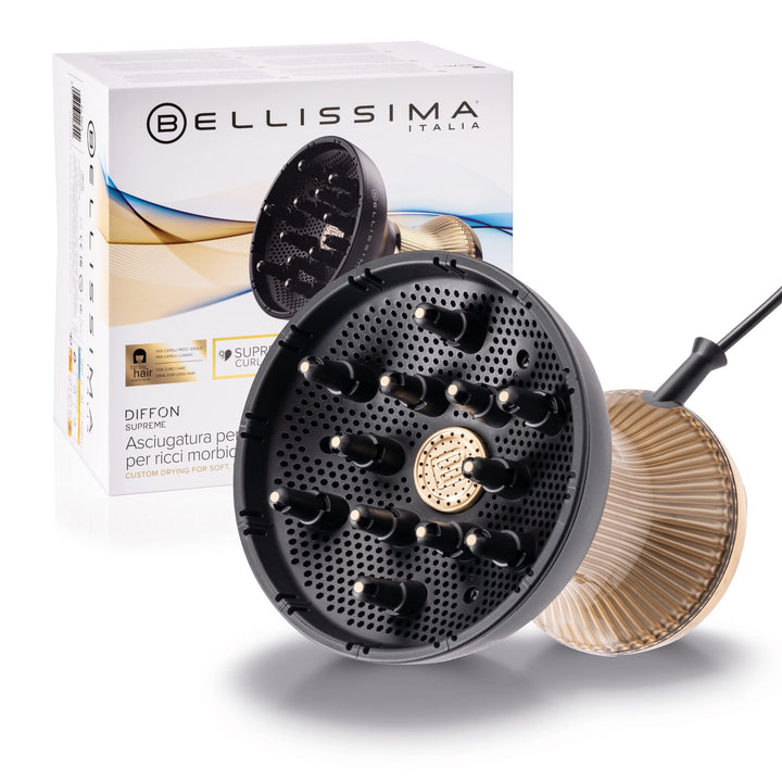 Bellissima Diffon Supreme, Heissluftdiffusor für lockiges Haar, XL Diffuser mit 12 Finger, Ceramic T