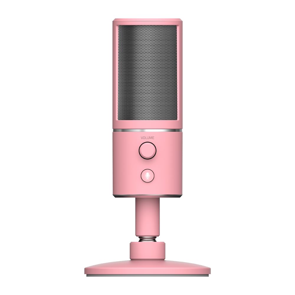 Razer Seiren X - USB Kondensator-Mikrofon für Streaming (Kompakt mit Schockdämpfer, Superniere Aufna