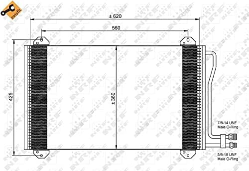 NRF 35811 Kondensator, Klimaanlage