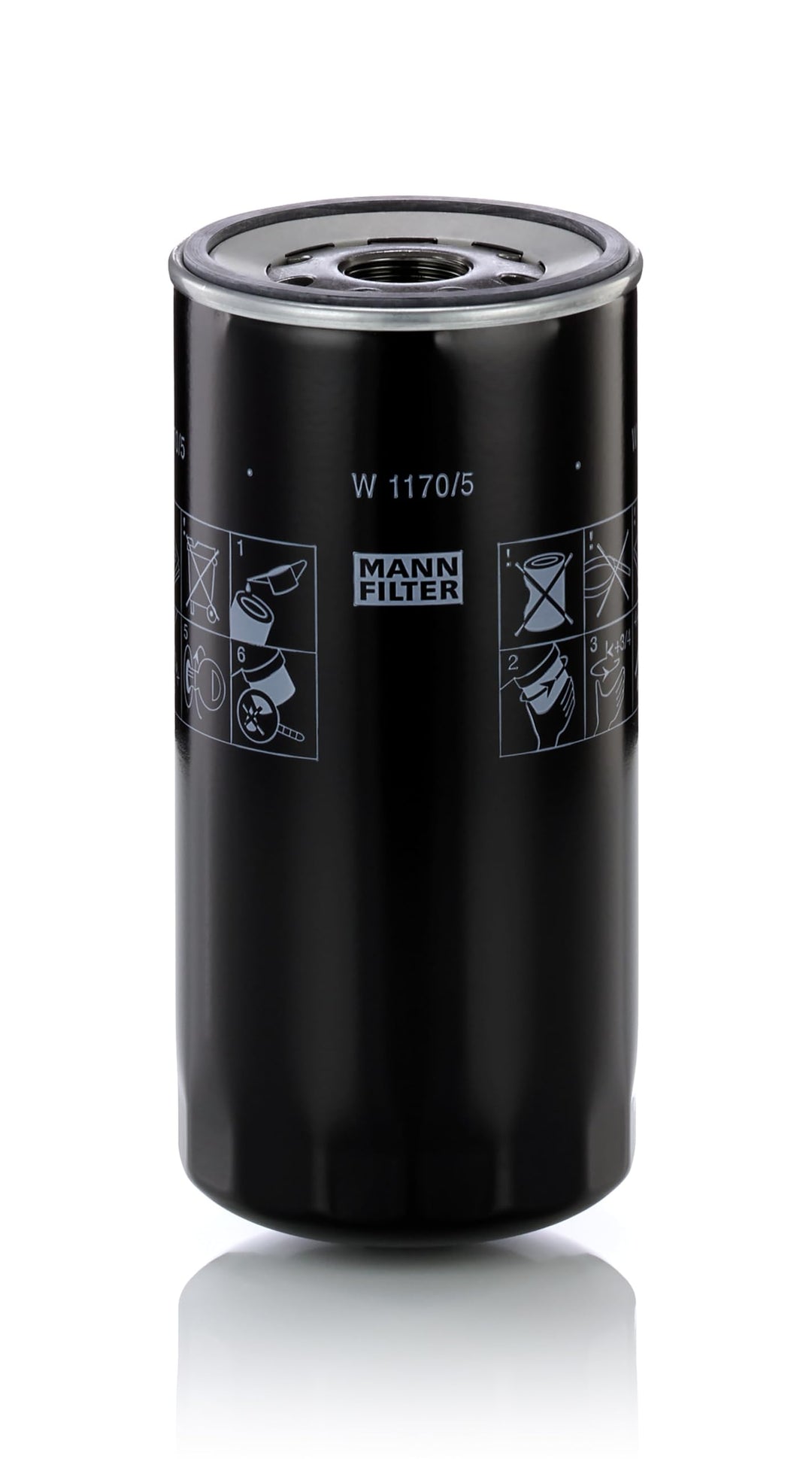 MANN-FILTER W 1170/5 Ölfilter – Für PKW und Nutzfahrzeuge