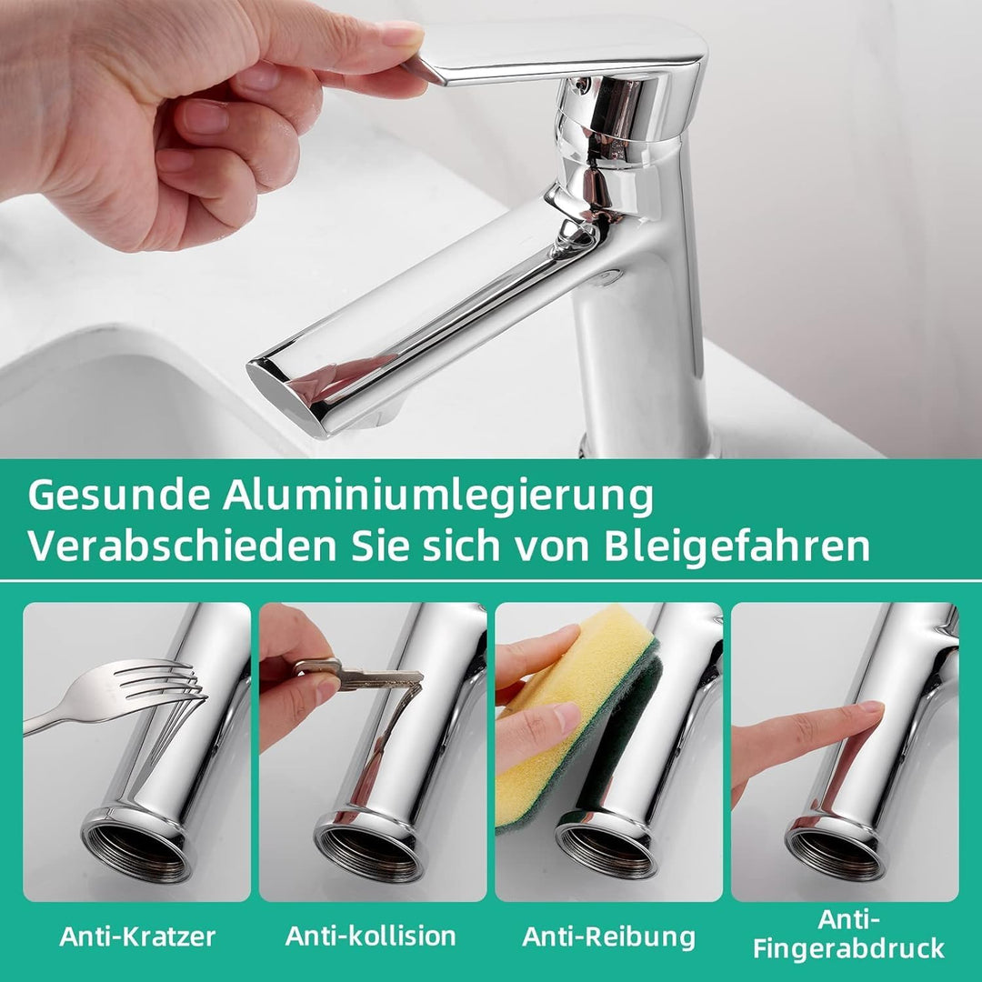 Cobbe Wasserhahn bad für Badezimmer,Waschtischarmatur, Wassersparen Waschtischarmaturen für kaltes u