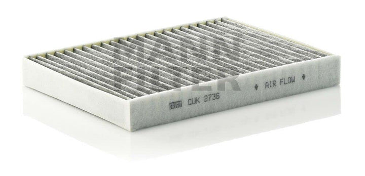 MANN-FILTER CUK 2736-2 Innenraumfilter – Kabinenluftfilter Satz (2er Set) mit Aktivkohle – Für PKW