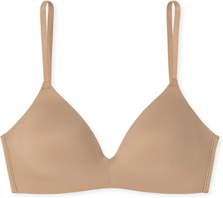 Schiesser Damen BH ohne Bügel gepadded - Invisible Soft 70A Maple_166568, 70A Maple_166568