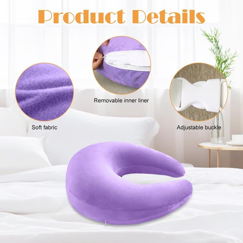 CEWROM Ergonomisches Crealis-Kissen, Schosskissen Lesekissen, Tragbar Häkelkissen Stützkissen, Leich