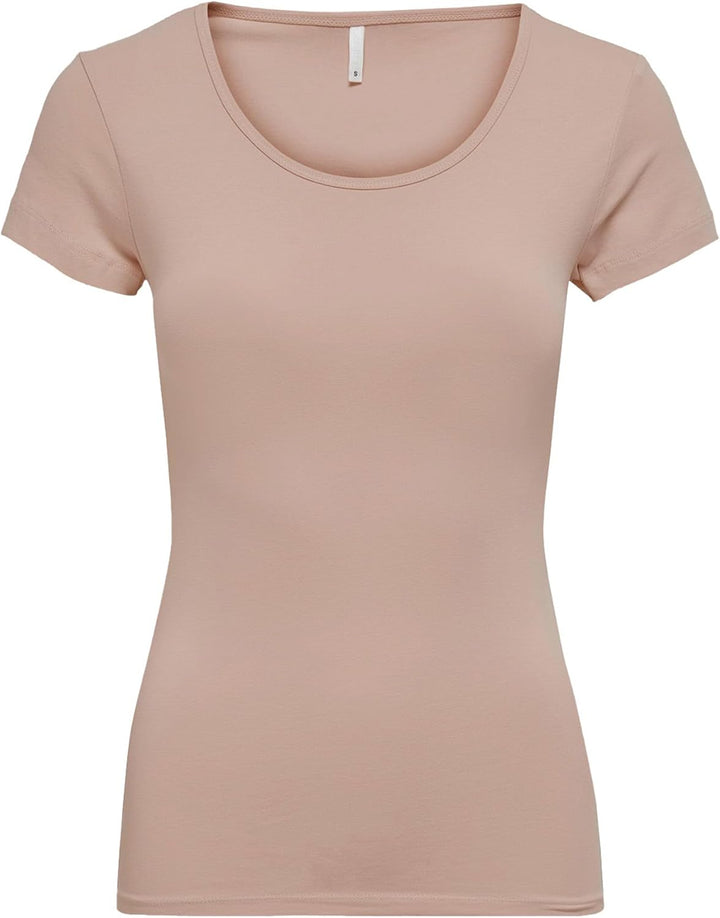ONLY 3er Pack Damen T-Shirt schwarz oder weiss Kurzarm lang Basic Sommer T-Shirts XS S M L XL 152091