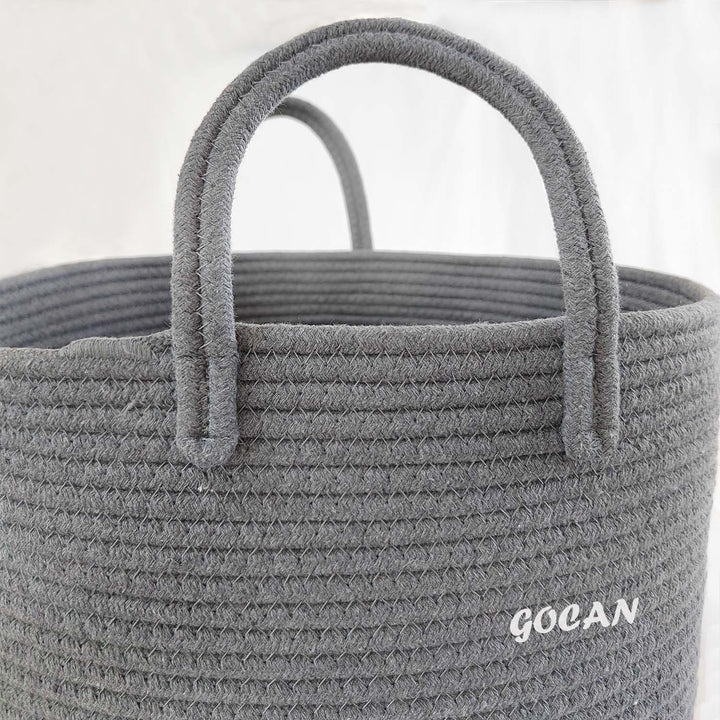 GOCAN grande alto robusto cesto Hamper lavanderia Cestini di stoccaggio tessuti per vestiti Cuscini