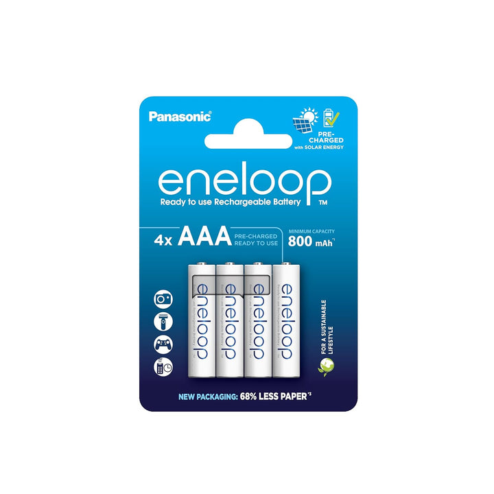 eneloop Smart Ladegerät, für 1-4 AA/AAA NI-MH Akkus & AAA/Micro NI-MH Akku, 4er-Pack, Kapazität mit