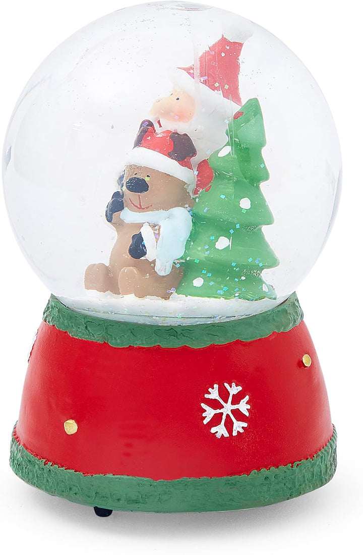 Schneekugel mit Vater Weihnachten Spieluhr