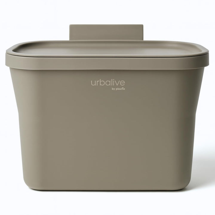 Plastia Urbalive Design Biomülleimer Küche zum Aufhängen 4L - Komposteimer Küche mit Deckel - Kleine