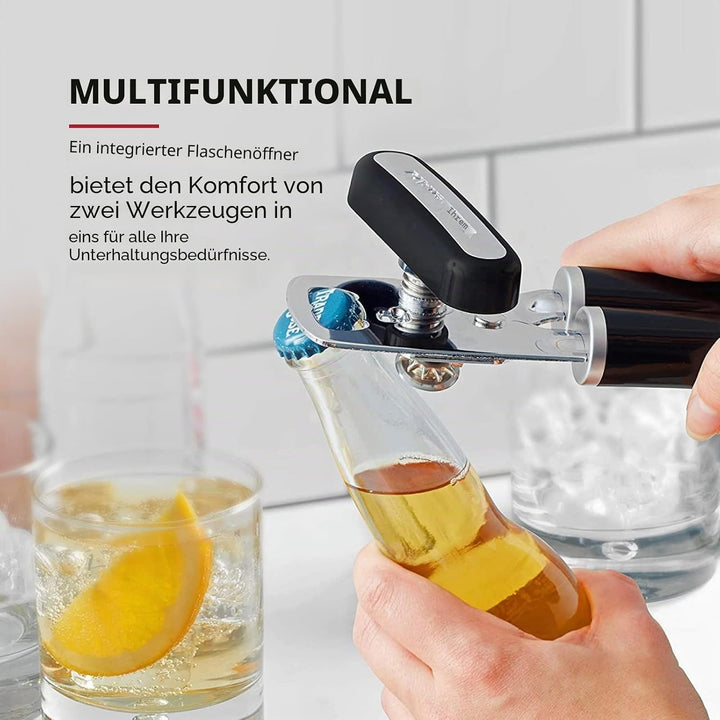 KitchenAid KE199OHOBA Klassischer Multifunktions-Dosenöffner/Flaschenöffner, 21 cm, Schwarz One Size