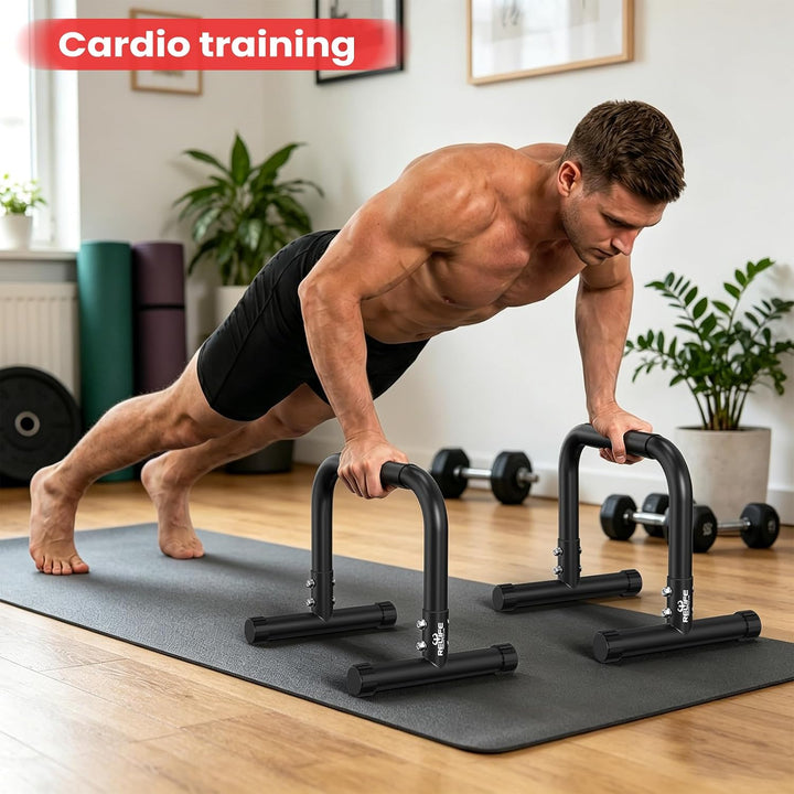 RELIFE REBUILD YOUR LIFE Dip Station Dip Bar Barren Parallettes Push Up Dip-Ständer Einstellbar Eins
