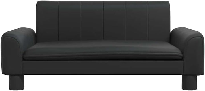 vidaXL Kindersofa Schwarz 70x45x30 cm Kunstleder 70 x 45 x 30 cm Schwarz, 70 x 45 x 30 cm Schwarz