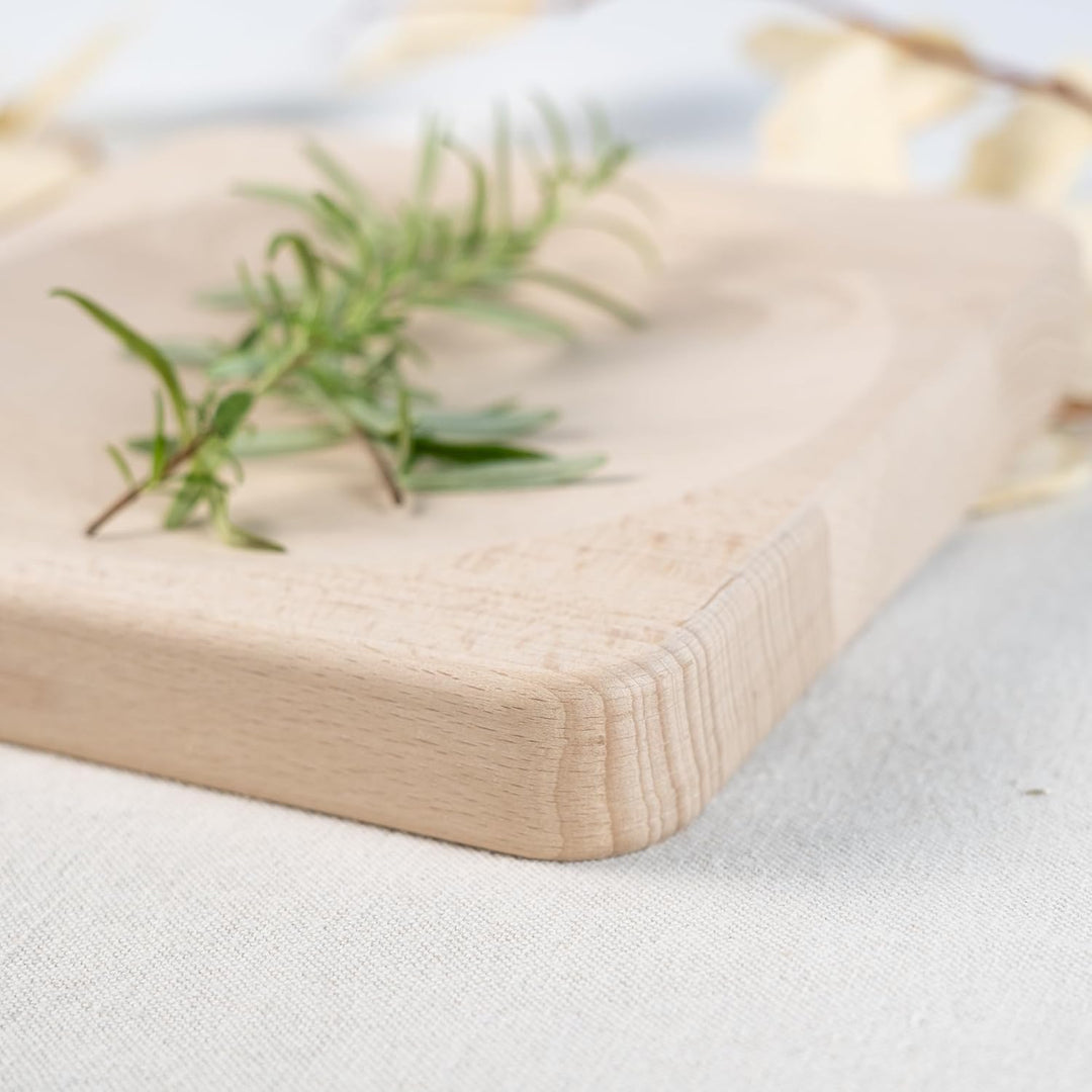 HOFMEISTER® Schneidebrett für Kräuter & Gewürze, 20 cm, quadratisches Kräuterbrett mit praktischer A