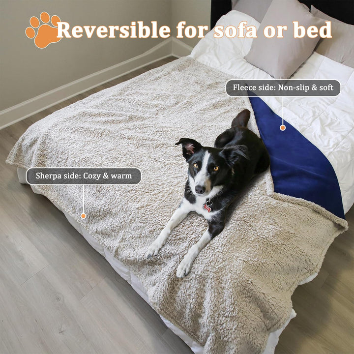 Kritter Planet wasserdichte Hundedecke, Urindichte Haustierdecke für Couchbett Welpen Katzen Fleece