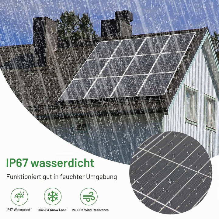 100W Flexibles Solarpanel System Kit Monokristallines Solarpanel Modul 20A 12V/24V Solarladeregler,