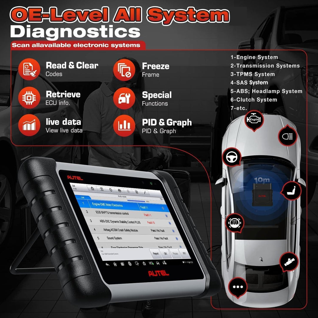 Autel MaxiCOM MK808BT PRO: Android 11, 2024, Aktualisiert von MK808BT/ MK808S/ MK808/ MaxiCheck MX80