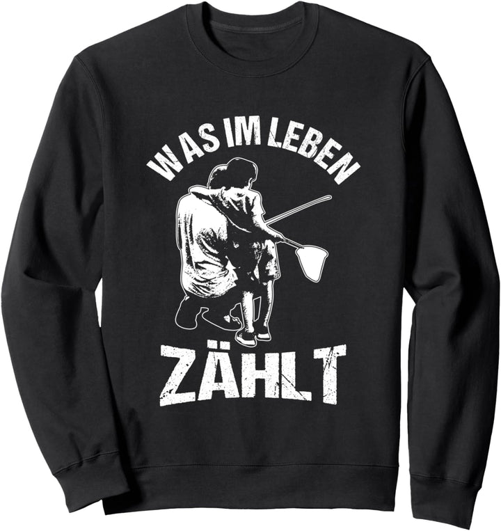 Angeln Angler Sportfischer Vater Und Sohn Fisch Fangen Sweatshirt