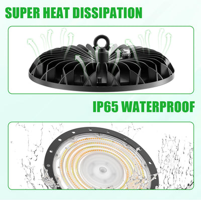 loyal 300W 30000LM LED Hallenstrahler, 6000K/3000K/4000K Variables UFO LED Werkstattlampe per Schalt